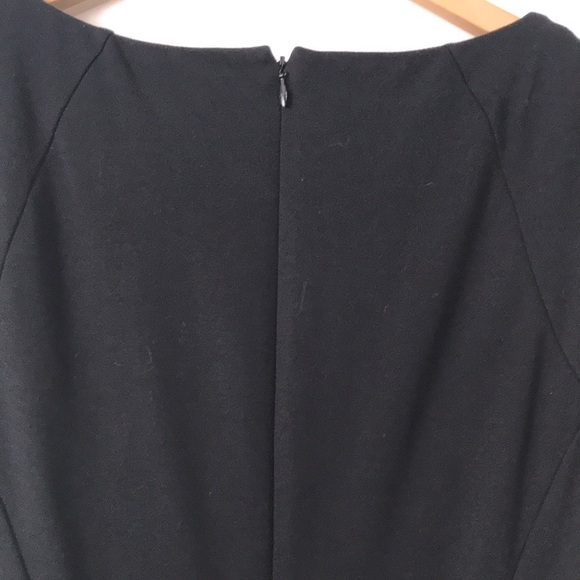 Luisa Cerano cap sleeve black white knee length career dress size 8 - Picture 6 of 10